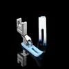 Pie Prensatelas para Cremallera Máquina de Coser de Mesa Plana Azul 0.3 Estrecho Puntada de Relleno T58P58N Plástico Pie Prensatelas para Máquina de Coser Oxford
