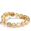 Pulsera de Árbol Pequeño de Cristal Natural Hongchu con Perlas Redondas de Cristal, Pulsera de Perlas Sueltas de Cristal Irregular, Venta Directa del Fabricante