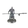 Adornos Sólidos de Guerreros Antiguos, Guerreros Retro de Cobre Blanco, Modelos de Soldados Antiguos, Juguetes Hechos a Mano para Juegos de Mesa