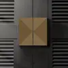 Nuevo Estilo Chino Antiguo Placa Sólida de Aluminio Manija de Puerta Tallada Hotel Club Caja Manija Lista para Usar