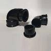 Conexões de Tubo de Água Espessadas de PVC Preto Puro com Rosca Interna e Externa, Cotovelo Redutor Direto de Cabeça Grande e Pequena, Tê, Insert