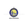 Pingente Diamante Redondo Nbl Basquete Pingente Golden State Warriors Colar Pingente Equipe de Basquete Fabricante Spot