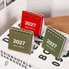 Novo Calendário de Mesa Estilo Ins 2027 Criativo Calendário Mini de Check-in de Alto Padrão Ornamento de Escritório Pequeno Presente