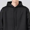 Sudadera nueva con forro de polar, gruesa, con capucha, ropa exterior cálida casual para hombre, moderna y elegante, corte holgado, top versátil