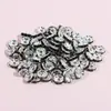 50 Piezas Pulseras Tobilleras de Hilo con Cuentas de Diamantes Circulares de Colores Cuentas Espaciadoras Círculos Redondos de Pedrería Accesorios de Joyería DIY