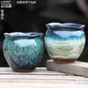 Maceta Creativa de Cerámica para Suculentas de Balcón Hogareño, Maceta Grande de Arcilla para Pothos, Orquídea, Planta Verde, Maceta de Diámetro Grande