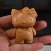 Souvenir de Navidad Talla en Madera de Ciprés Llavero Colgante Navideño Productos de Madera del Zodiaco de Dibujos Animados Dragón, Serpiente y Año del Caballo
