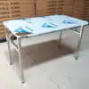 Mesa Dobrável de Aço Inoxidável Embalagem Portátil Bancada de Trabalho Mesa de Jantar de Restaurante Mesa Dobrável para Churrasco de Mercado Noturno de Exterior Mesa de Barraca