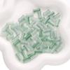 6x Cuentas de bambú de vidrio degradado de 12 mm ensartadas hechas a mano DIY accesorios de joyería material para pulsera casera cuentas sueltas