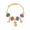 2026 Nuevo Estilo Pulsera de Elefante y Mariposa Estilo Ins Retro, Popular Pulsera de Cuentas con Agujero Grande DIY Transfronteriza, Fabricante de Yiwu