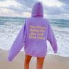 Suéter con forro polar para mujer, sudadera con capucha estampada con letras lisas y bolsillo tipo canguro, con cordón ajustable, muy vendido en el extranjero