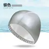 Gorro de natación con recubrimiento de PU al por mayor para adulto, impermeable, protección para los oídos, alta elasticidad, cómodo, unisex, para niños, gorro de natación de PU