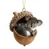 Adorno Navideño de Bellota de Animales del Bosque Transfronterizos