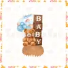 Mantel Fiesta del Oso Decoración de Globos para Baby Shower Platos Desechables Decoraciones Colgantes Espirales Servilletas de Papel Tela de Fondo