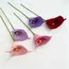 Flor de graveto retorcido finalizada, lírio-calla artificial, decoração artesanal trançada, decoração de casa, flor artificial, presente para o Dia do Professor