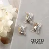 Celebridade da Internet Laço de Organza Pilha de Diamantes Bola Joia para Unhas Artísticas Artesanal Brilho de Diamante Decoração de Unhas Ovo de Pombo Vermelho