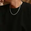 Collar de cadena cubana de hip-hop de personalidad europea y americana transfronterizo para hombre, para enviar a familiares y amigos, tarjeta de bendición, caja de regalo, joyería exquisita
