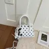 Bolso Bandolera con Estampado de Lunares para Mujer 2026 Verano Nuevo Estilo Coreano Bolso de Mano Bolso Bowling Bolso de Hombro Fresco y Único