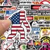 50 explosões transfronteiriças capacete de segurança adesivos de grafite DIY manuais manuais papelaria bagagem notebook adesivos à prova d'água