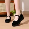 Zapatos Versátiles para Mujer, Zapatos de Mamá, Zapatos de Baile 2025, Zapatos de Tela Cómodos de Suela Blanda, Venta al por Mayor Transfronteriza de Comercio Exterior, Hebilla Única