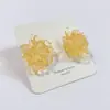 Nuevos Pendientes Geométricos de Moda, Simples, Versátiles, Personalizados, Chapados en Oro Real, Aguja de Plata Real 925, Estilo Coreano Popular, para Mujer