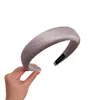 Faixa de cabelo de esponja de cor clara para verão para mulheres, de alta qualidade, com coroa alta, presilha de cabelo que segura a pressão, acessório de cabelo com faixa de cabeça plissada de listras finas