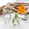 Juego de Tres Piezas de Jarrón de Vidrio Transparente Color Dorado Pintado de Lujo Ligero Nuevo Transfronterizo Arreglo Floral Dispositivo Hidropónico para Flores Adornos Artesanales
