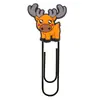 20 Tipos de Clips para Papel con Forma de Animal Grande, Materiales de Oficina Creativos y Lindos, Clips en Forma de U, Marcadores de Libros de Dibujos Animados de PVC