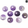 1350-18mm Piedra de Cristal Natural Agujero Lateral Colgante Hebilla Ping An Agujero Parcial Agujero Grande Círculo Vogue Antiguo Accesorios de Joyería diy