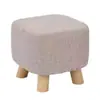 Taburete Pequeño de Tela para el Hogar Taburete Hongo Madera Maciza Taburete Pequeño Sala de Estar Dormitorio Puerta Taburete para Cambiar Zapatos Adulto Metabo