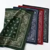 Lenços quadrados de algodão puro feitos sob medida do fabricante original, lenços de cabeça com estampa paisley, podem ser processados de acordo com seus designs, suportando produção em massa e amostragem