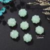 Acessórios de Vidro Atacado Pingente Trava de Segurança Jade Imitação Jade Branco Topázio Contas de Abóbora Colar Verde Claro Pingente para Pulseira DIY