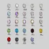 Ovos de pombo K9 de alta qualidade 6*8mm corte ninho de pássaro grandes decorações de diamante brilhante de alta transparência com base pontiaguda para nail art