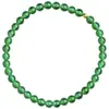 Loja de Fábrica Ágata Verde Autêntica Contas Douradas Pulseira da Sorte 6mm Presente para Namorada Pode Ser Enviado em Nome de Outros