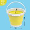 Cubo plegable con compartimento para pintura artística, recipiente portátil para lavar pinceles de acuarela gouache, cubo de lavado de pinceles de silicona, cubo para combinar colores