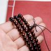 Sándalo rojo de hoja pequeña productos semiacabados al por mayor accesorios de manualidades DIY para joyería cuentas para pulseras cuentas redondas cuentas sueltas al por mayor