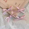 Pasador de Pelo con Lazo Estilo Niña de Ballet, Pinza de Pato Dulce y Linda para Doble Cola de Caballo, Pasador Lateral de Gama Alta y Elegante