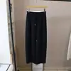 [Bizheng] Novo Estilo Coreano Primavera 2026 Cor Blocada Cintura Elástica Cordão Esportivo Casual Versátil Calça de Moletom para Mulheres 6071