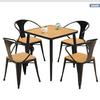Aleación de Aluminio Exterior Plástico Madera Mesas y Sillas Patio Jardín Cafetería al Aire Libre Impermeable Exterior Balcón Pequeñas Mesas y Sillas de Ocio