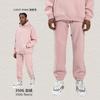 Sudadera con capucha de forro polar suelta estilo americano transfronteriza Otoño e Invierno 2026 Conjunto de sudadera y pantalón para hombre Oversize Moda Urbana para Hombre
