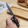 Faca de Churrasco Amazon Transfronteiriça com Cabo de Plástico, Faca de Churrasco de Aço Inoxidável 420 para Culinária Ocidental Atacado, Personalizável com Impressão