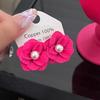 Pendientes Exagerados Festivos Estilo Francés con Estambres de Perlas Suaves para Mujer 2026 Nuevo Nicho Simple Lujo Ligero Elegante Joyería para Orejas