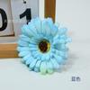 Flores de Gerbera Artificiales de Otoño, Flores Decorativas, Accesorios para el Cabello, Accesorios para Fotografía en la Playa, Abanicos Redondos Hechos a Mano para DIY