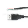 Cabo de Dados Terminal na Máquina USB2.0 Am para Terminal PH2.0-4Pin com Anel Magnético Blindado