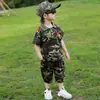 Traje de Verano Camuflado para Niños Ropa para Campamento de Verano Fuerzas Especiales Ropa Infantil para Niños Pequeños de Manga Corta Ropa para Entrenamiento Militar y Actuaciones de Verano