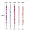 Set de 15 plumas para nail art + 5 plumas de dotting acrílicas, plumas de dotting con glitter, plumas de pintura, plumas para dibujar líneas y pinceles de gel para pintura