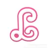 Bolsa Borg con Letra Inglesa Rosa Accesorios Bolsa con Agujeros Colgante para Bolsa Flor Grande de Zapato Hebilla Boggbag Accesorios para Bolsa de Playa