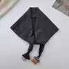 Lindo Colgante de Accesorio de Dibujos Animados Bufanda Triangular para Mujer, Corbata de Lana Tejida Suave, Bufanda para Cuello Estilo Japonés, Bufanda Cálida de Otoño e Invierno