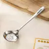 Cuchara Redonda de Fondo Plano de Capibara Estilo Nuevo, Cuchara de Acero Inoxidable de Fondo Plano para Uso Doméstico, Cuchara Linda Estilo Occidental, Cuchara para Sopa Profunda