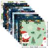 12 Natal material de papel sonho floco de neve mão conta material de apoio papel DIY cortar este cartão fazendo fundo